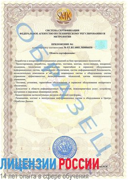 Образец сертификата соответствия (приложение) Аткарск Сертификат ISO 27001